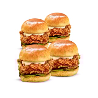 4 Crispy Chicken Sliders